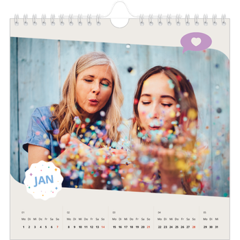 Fotokalender Quadratisch — Kultiger Geburtstag