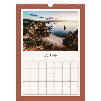 Fotokalender A3 — Klassische Farben