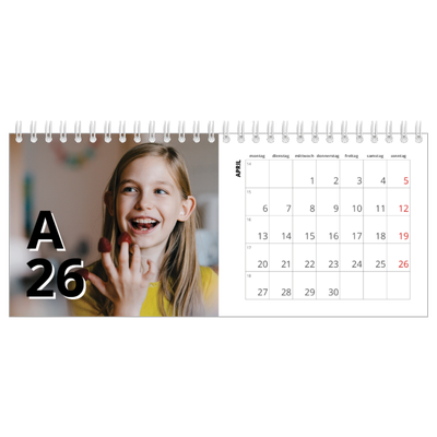 Tischkalender — Große Zeichen [April]