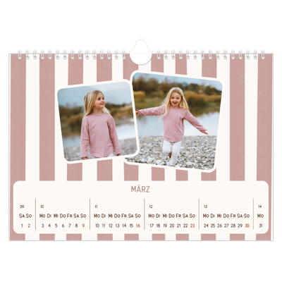 Fotokalender A4 — Retro-Muster [Marsch]