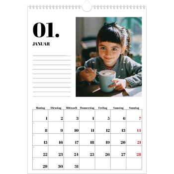 Fotokalender A3 — Serif und Momente