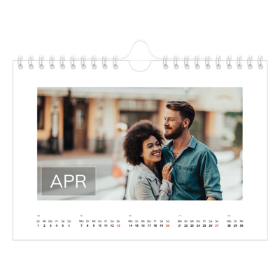 Fotokalender A5 — Datumsfeld-Overlay [April]