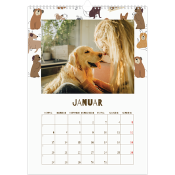 Fotokalender A3 — Verspielter Welpe