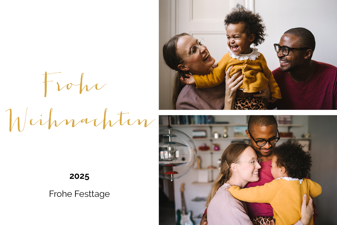 Fotokarten — Goldene Schrift