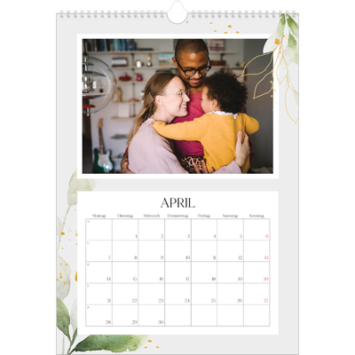 A3 Jahreskalender — Floraler Akzent [April]