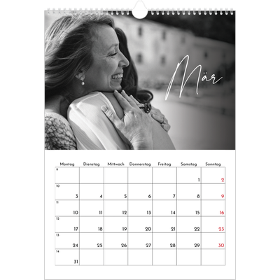 A3 Jahreskalender — Elegante Schrift [Marsch]