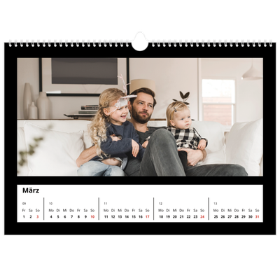 Fotokalender A3 — Schwarzer Rand oben [Marsch]
