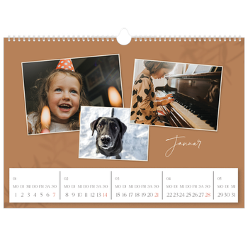 Fotokalender A3 — Warme Erdtöne