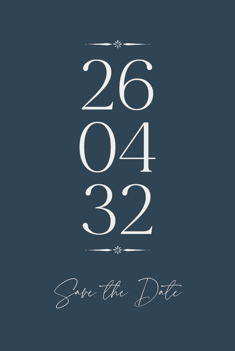 Save the date — Schiefer und Serifen