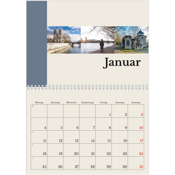 Fotokalender A4 doppelt — Sehenswürdigkeiten der Welt