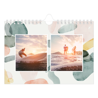 Fotokalender A5 — Wasserfarbentupfer [deckblatt]