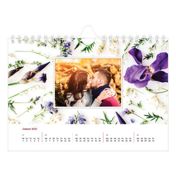 Fotokalender A5 — Blumenrahmen
