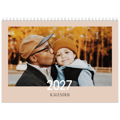 Fotokalender A4 doppelt (30 x 40 cm) — Überlappender Text [deckblatt]