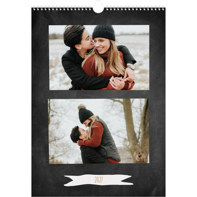 A3 Jahreskalender — Glitzernder Rahmen [deckblatt]