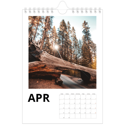 Fotokalender A5 — Datum groß [April]