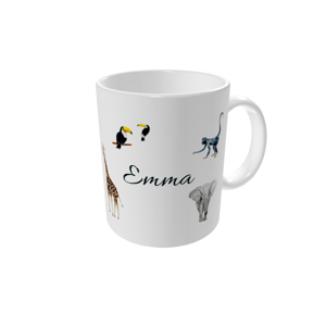 Tasse bedrucken — Wasserfarbentiere