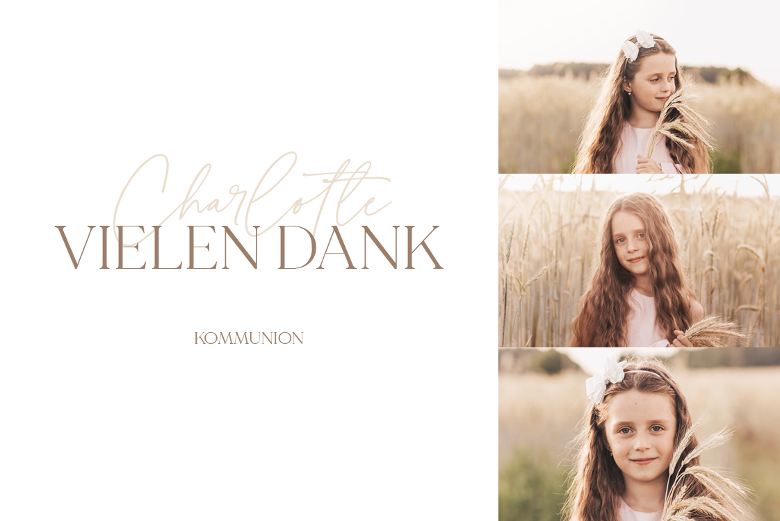 Dankeskarten — Elegante Schnappschüsse