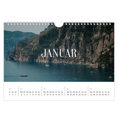 Fotokalender A4 — Endloses Entfliehen [Januar]