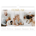 Fotokalender A4 — Großer goldener Text [Februar]