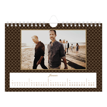 Fotokalender A5 — Vintage Schwarz-Weiß