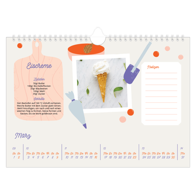 Fotokalender A4 — Ein Jahr in Rezepten [Marsch]