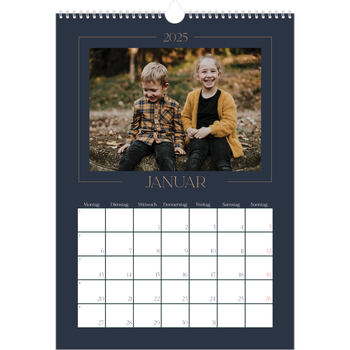 Fotokalender A3 — Preußisch Blau