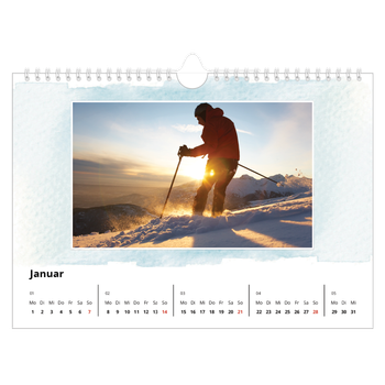 Fotokalender A4 — Wasserfarben Hintergründe