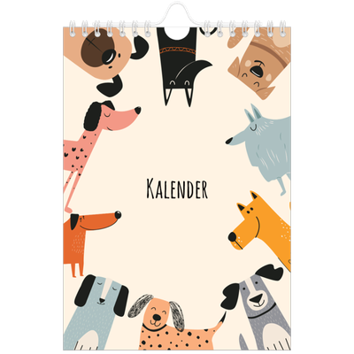 Fotokalender A5 — Hundepfoten und Kritzeleien [deckblatt]