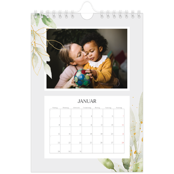 Fotokalender A5 — Floraler Akzent
