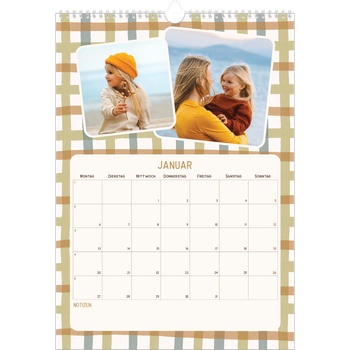 Fotokalender A3 — Retro-Muster