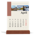 Tischkalender mit Holzfuß Hochformat  — Sehenswürdigkeiten der Welt [April]