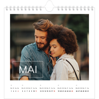 Jahreskalender Quadratisch — Datumsfeld-Overlay [deckblatt]