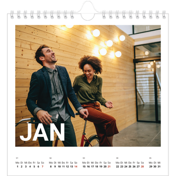 Fotokalender Quadratisch — Großer Monat
