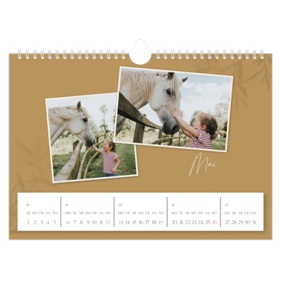 Fotokalender A4 — Warme Erdtöne [deckblatt]