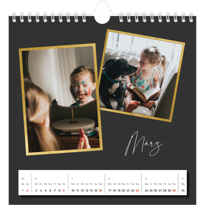 Jahreskalender Quadratisch — Mosaik aus Erinnerungen [Marsch]