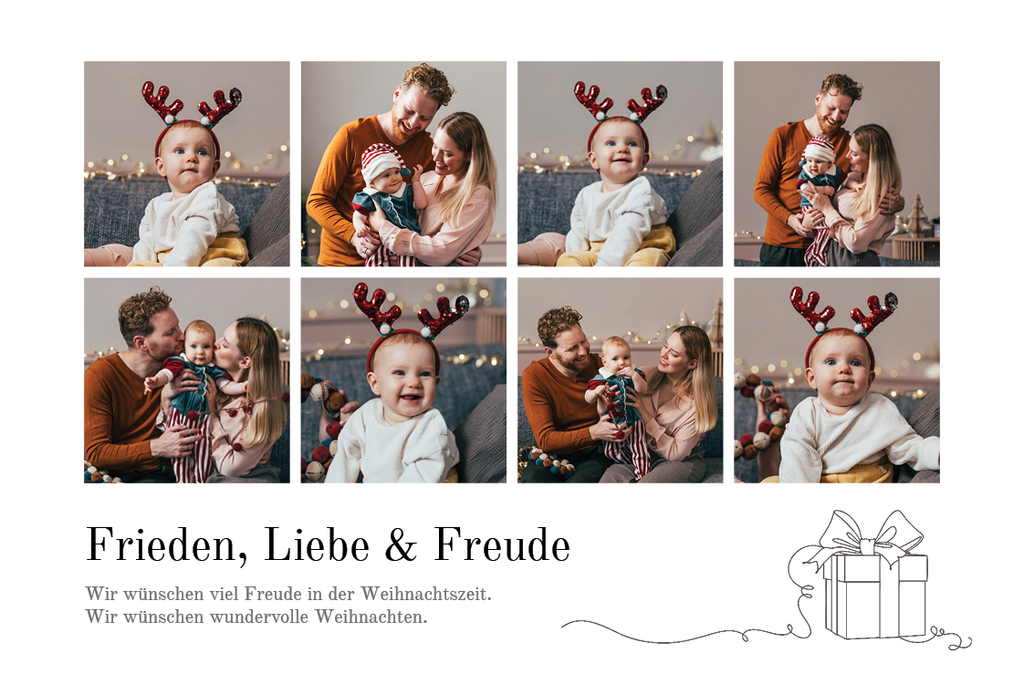 Fotokarten — Festliches Raster