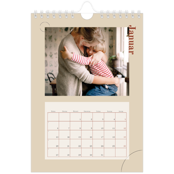 Fotokalender A5 — Assymetrischer Text