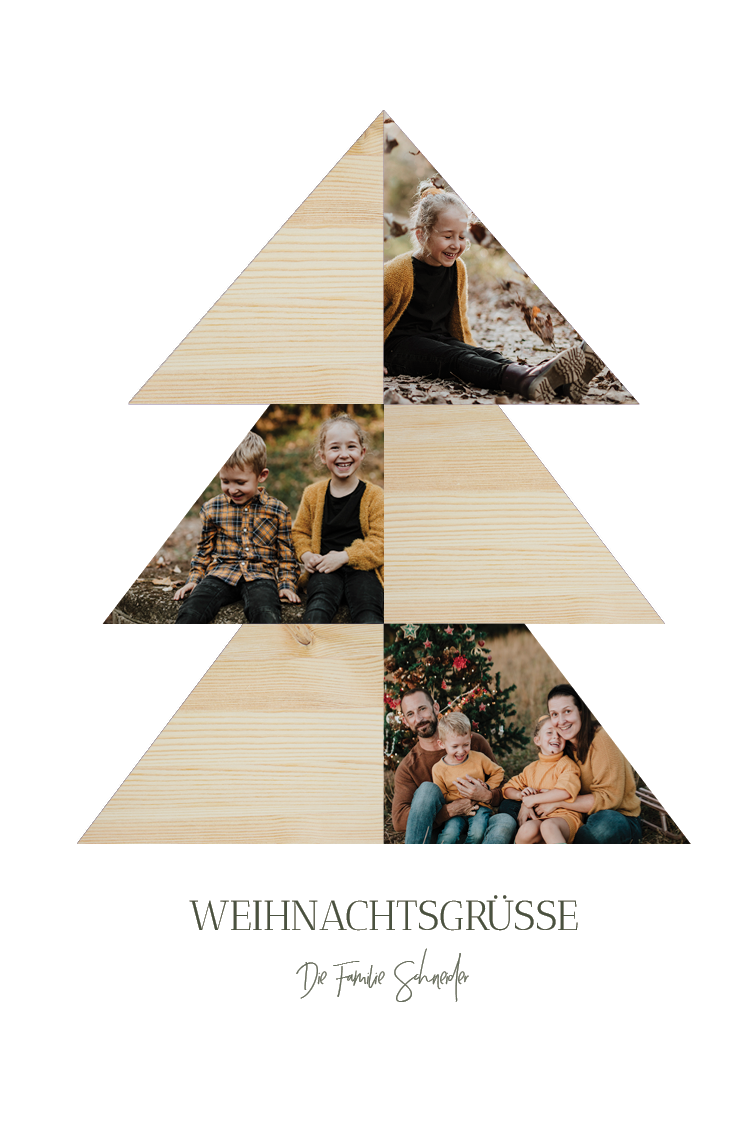 Fotokarten — Baumcollage