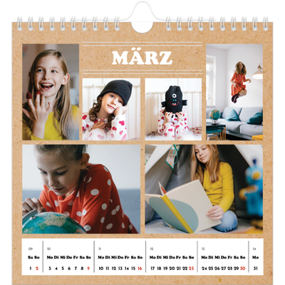 Jahreskalender Quadratisch — Magazinstil [Marsch]