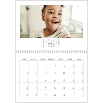 Fotokalender A4 doppelt — Een bedankje