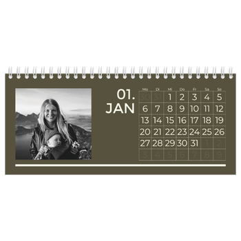 Tischkalender — Modern und kräftig