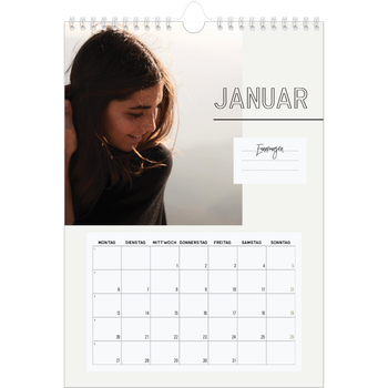 Fotokalender A4 — Notizkalender