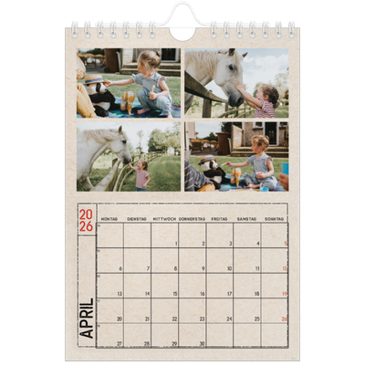 Fotokalender A5 — Stempeleffekt [April]