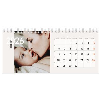 Tischkalender — Überlappender Text [April]