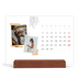 Tischkalender mit Holzfuß Querformat  — Scrapbook-Flair [Marsch]