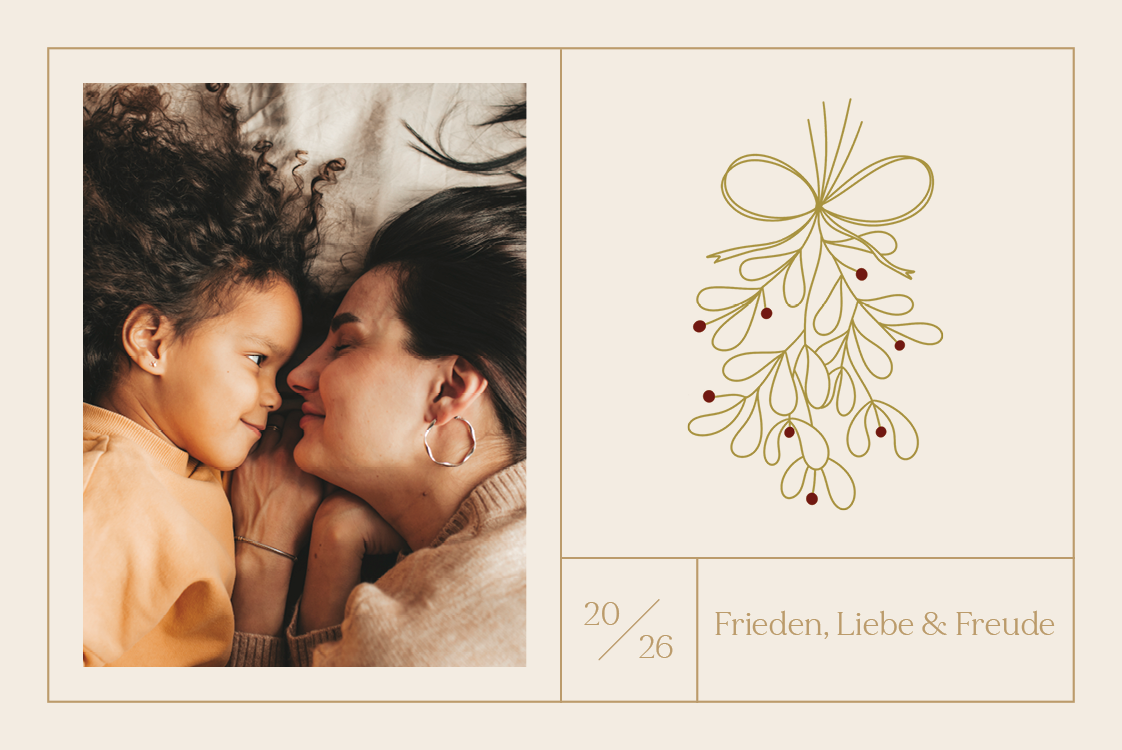 Fotokarten — Dezenter Mistelzweig