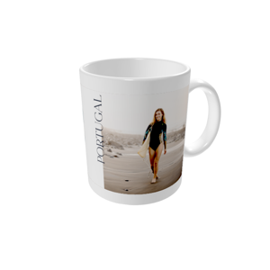 Tasse bedrucken — Surfen bei Sonnenuntergang