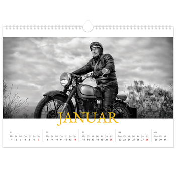 Fotokalender A3 — Historischer Stil
