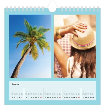 Fotokalender Quadratisch — Ganzseitige Farbe
