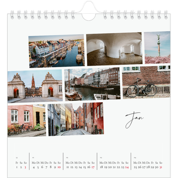 Fotokalender Quadratisch — Städtereise